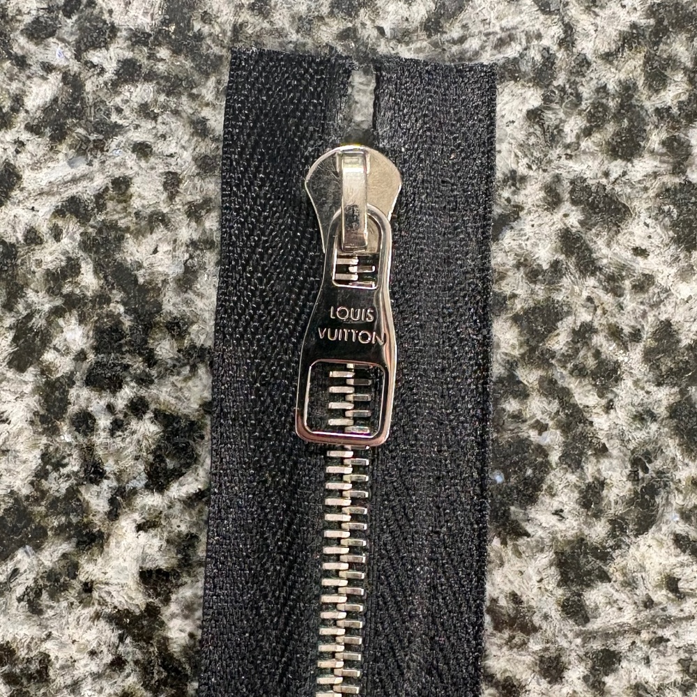 Louis Vuitton Silver/Black Zipper 6” Replacement